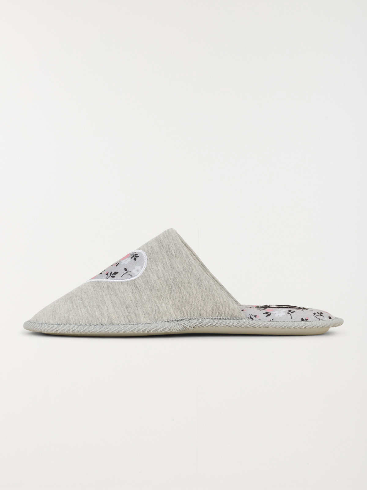 Chausson coeur fleuri femme (36-41) Chausson coeur fleuri femme (36-41)