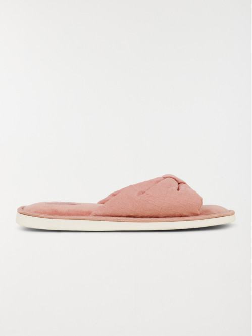 Mule ouverte rose femme (36-41)