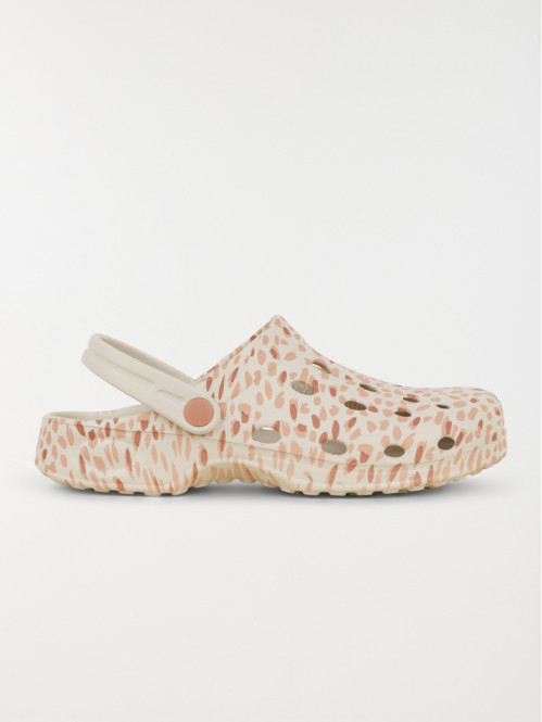 Sabots imprimés plastiques femme (36-41)