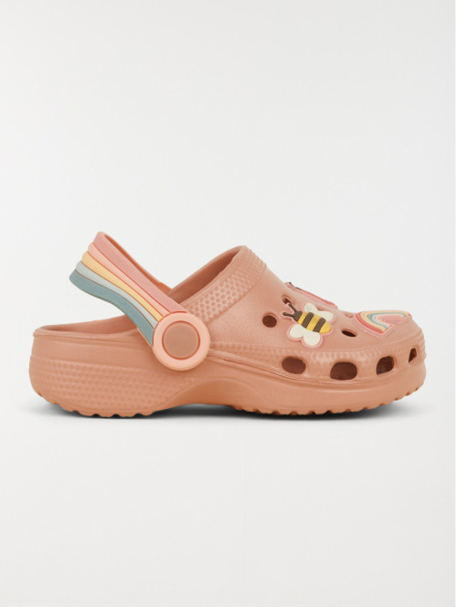Sabot plastique marron fille (24-30)