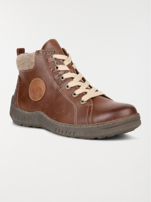 Chaussure montante femme marron (36-41) Chaussure montante femme marron (36-41)