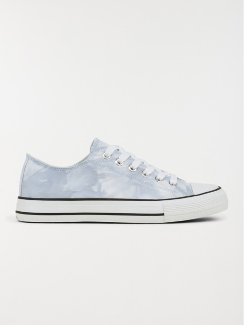 Basket toile basse femme bleu (36-41)