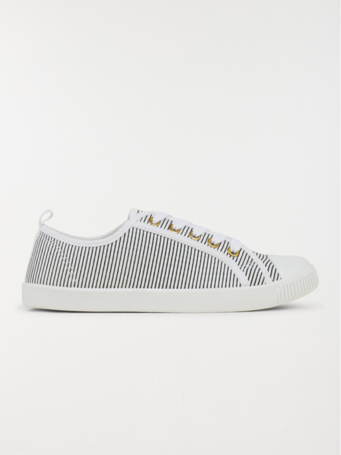 Tennis toile rayée femme (36-41)