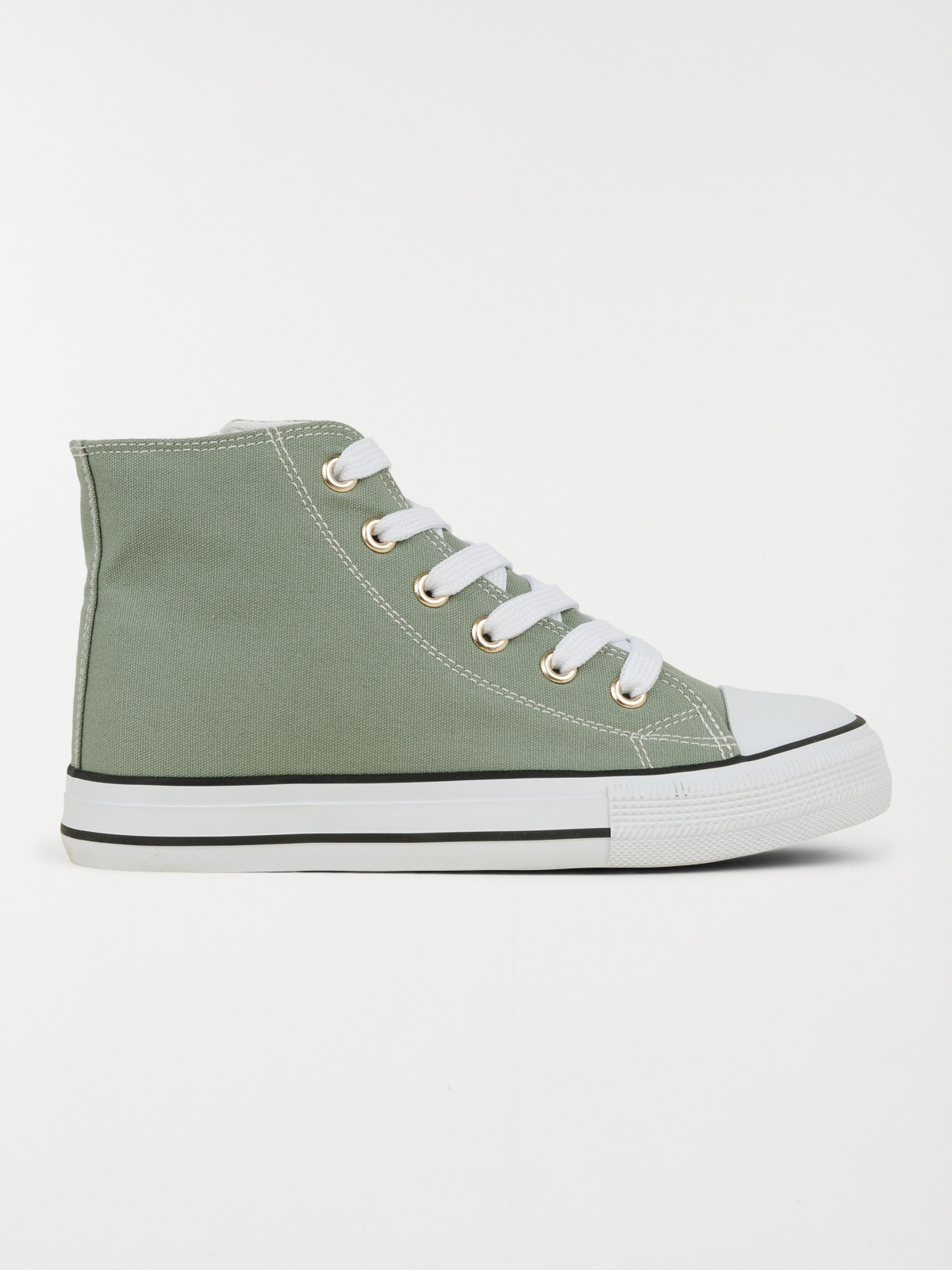 Tennis toile montante vert (31-35)