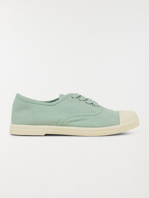 Tennis toile verte femme (36-41)