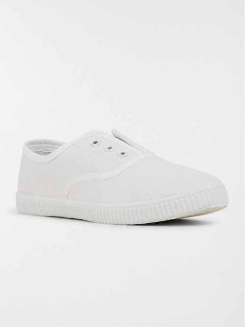 Tennis en toile blanches femme (36-41)