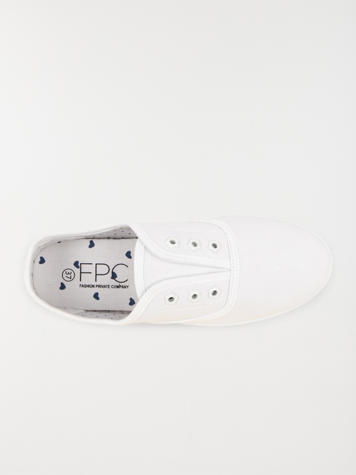 Tennis en toile blanches femme (36-41)