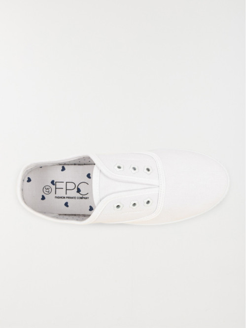Tennis en toile blanches femme (36-41)