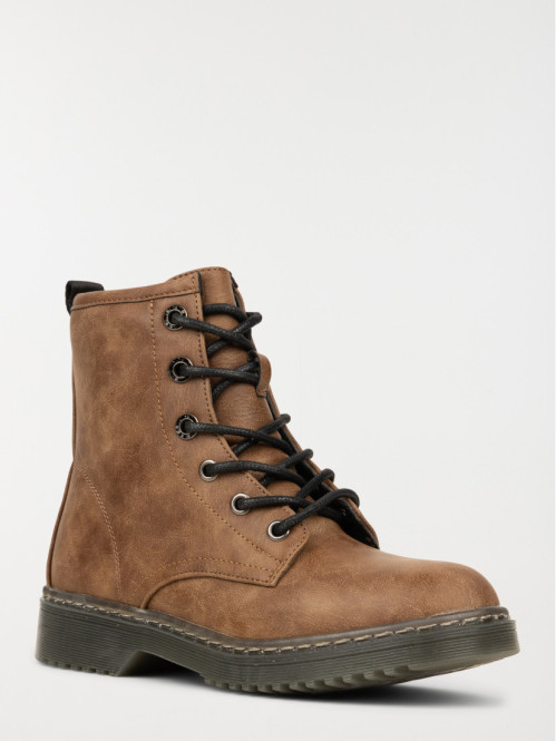 Bottine lacet marron femme (36-41)