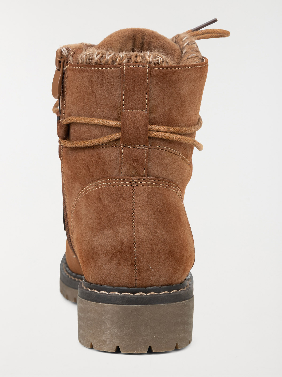Bottines camel fourré femme (36-41)