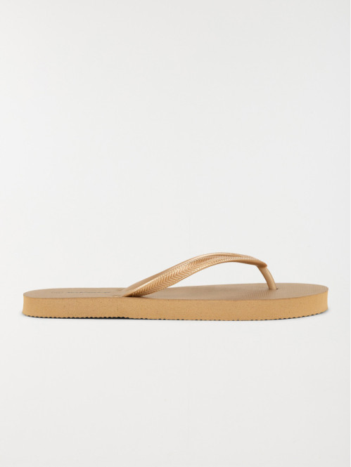 Tong coloris doré femme (36-41)