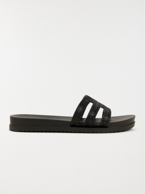Claquettes noires femme (36-41)