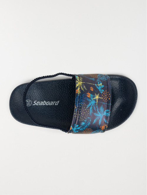 Claquette motif palmier...