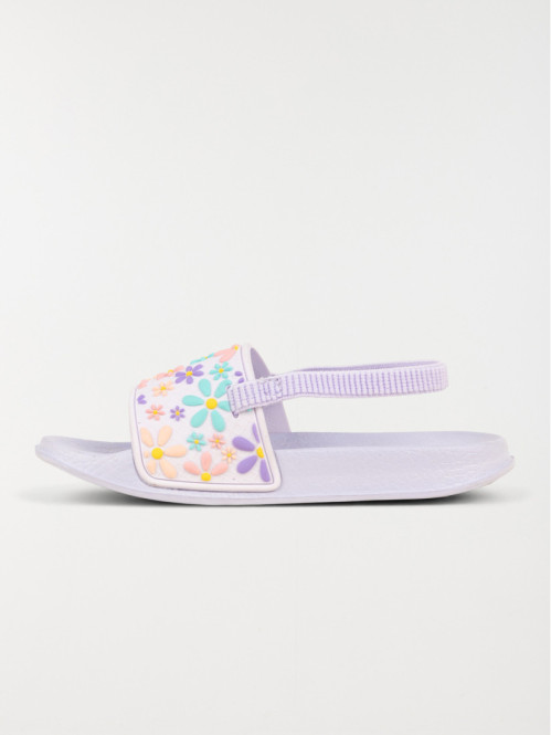 Claquettes fleurs fille...