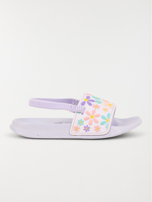 Claquettes fleurs fille (24-30)