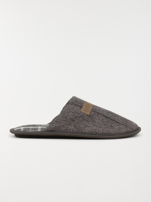Pantoufle coloris gris...