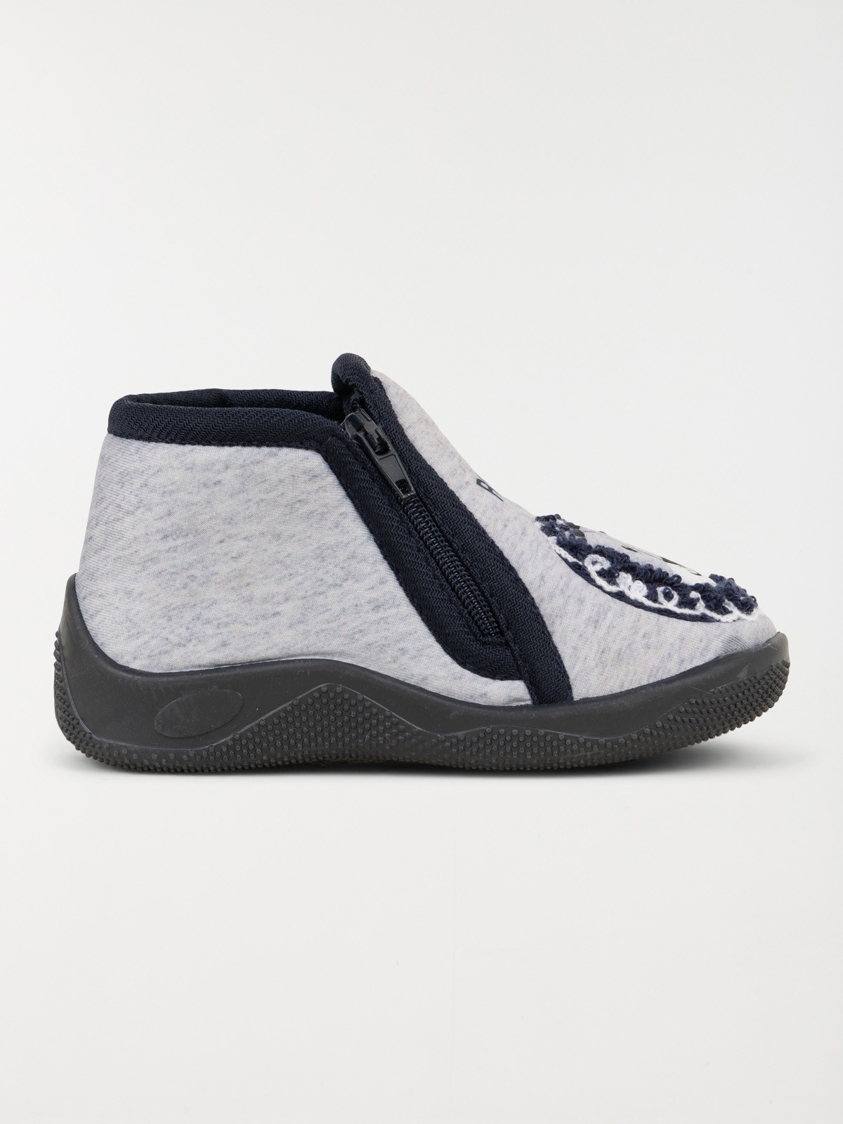 Chaussons lions gris garçon (19-23)