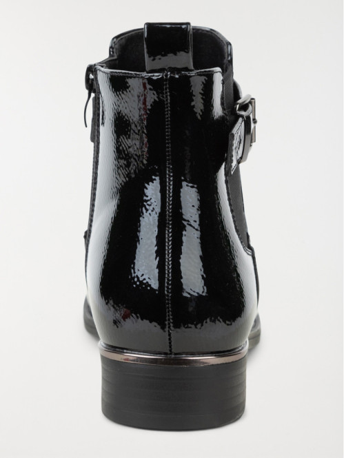 Bottines vernies noires...