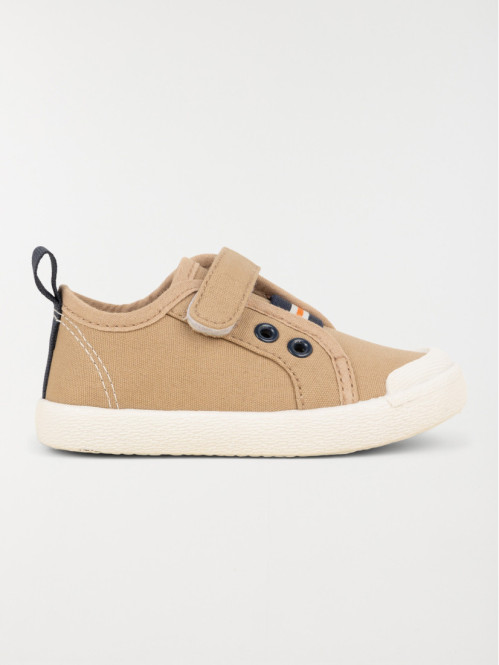 Basket toile beige garçon (20-23)