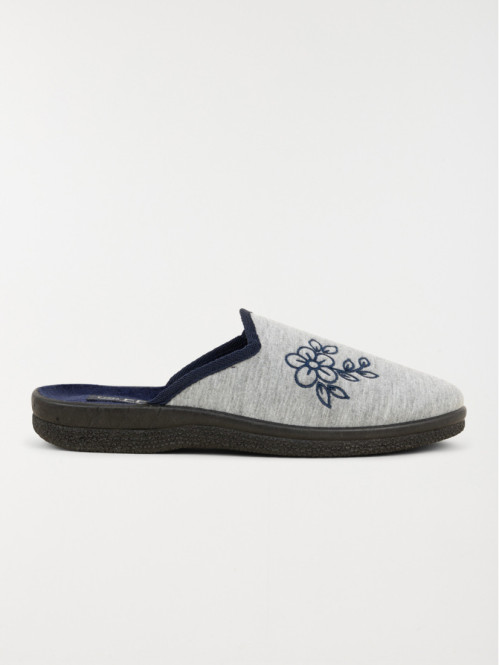 Chausson mule femme gris...