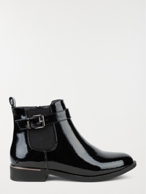 Bottines vernies noires femme (36-41)