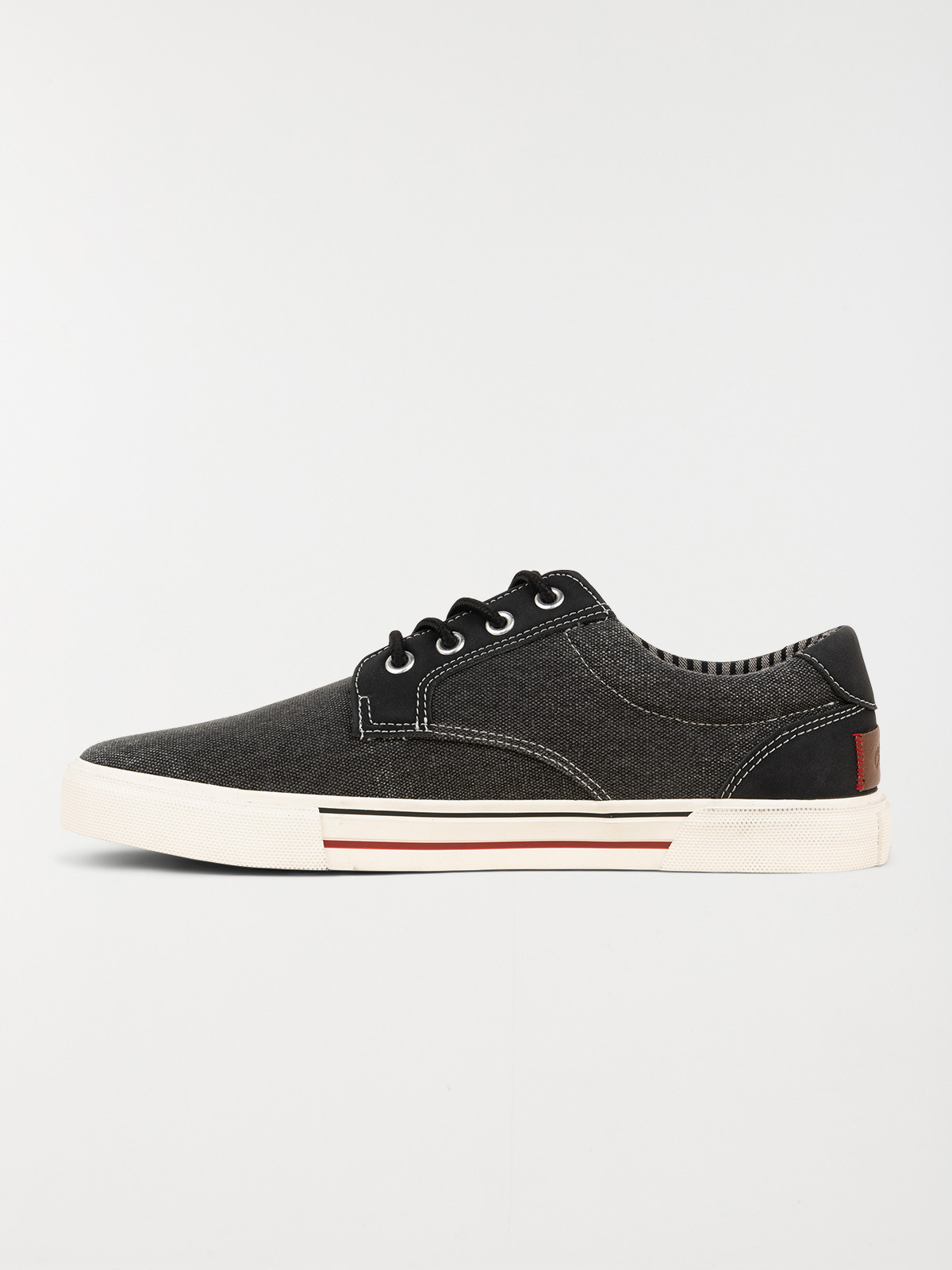 Tennis en toile noire homme (40-45)