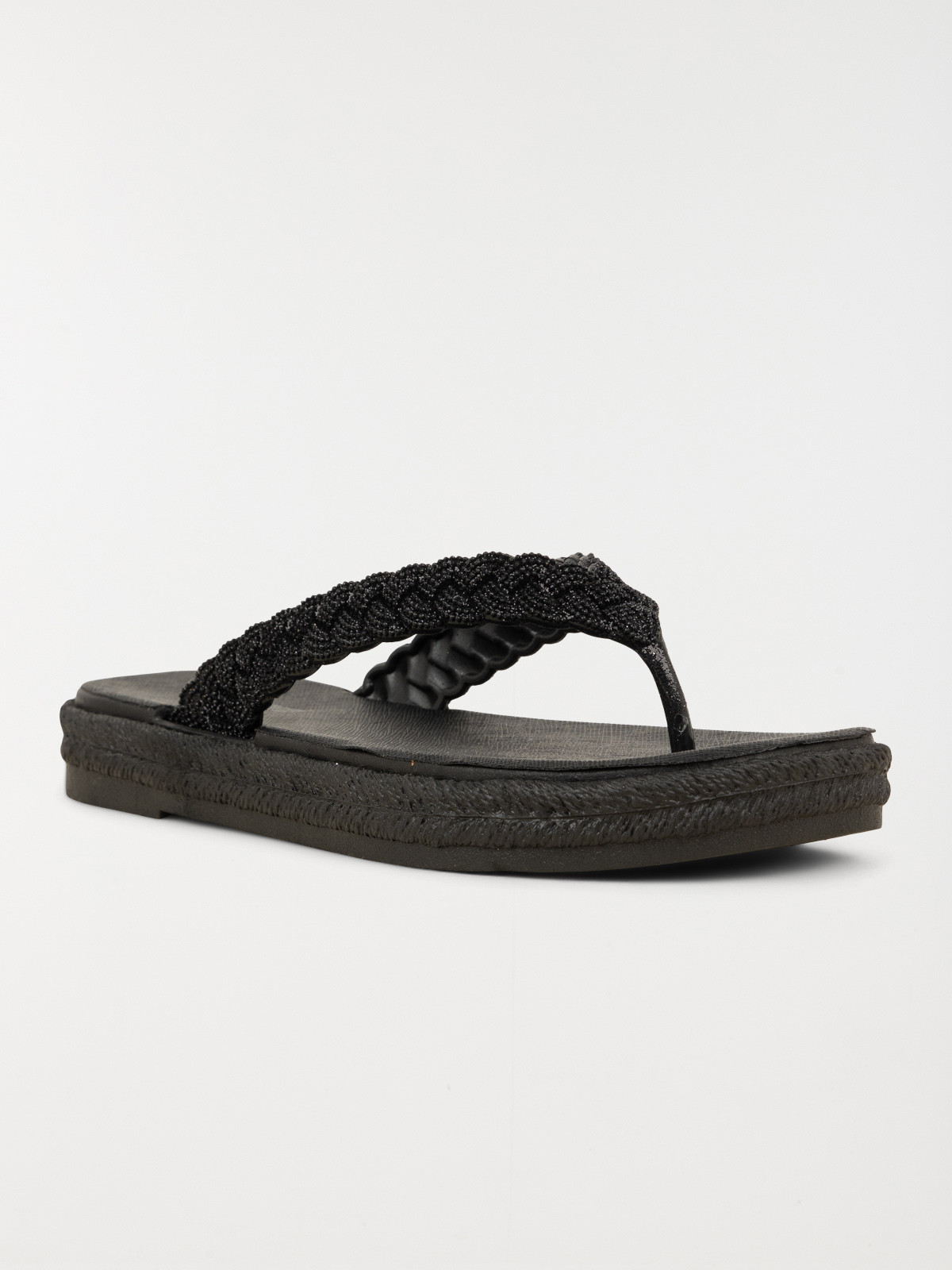 Tong coloris noir femme (36-41)