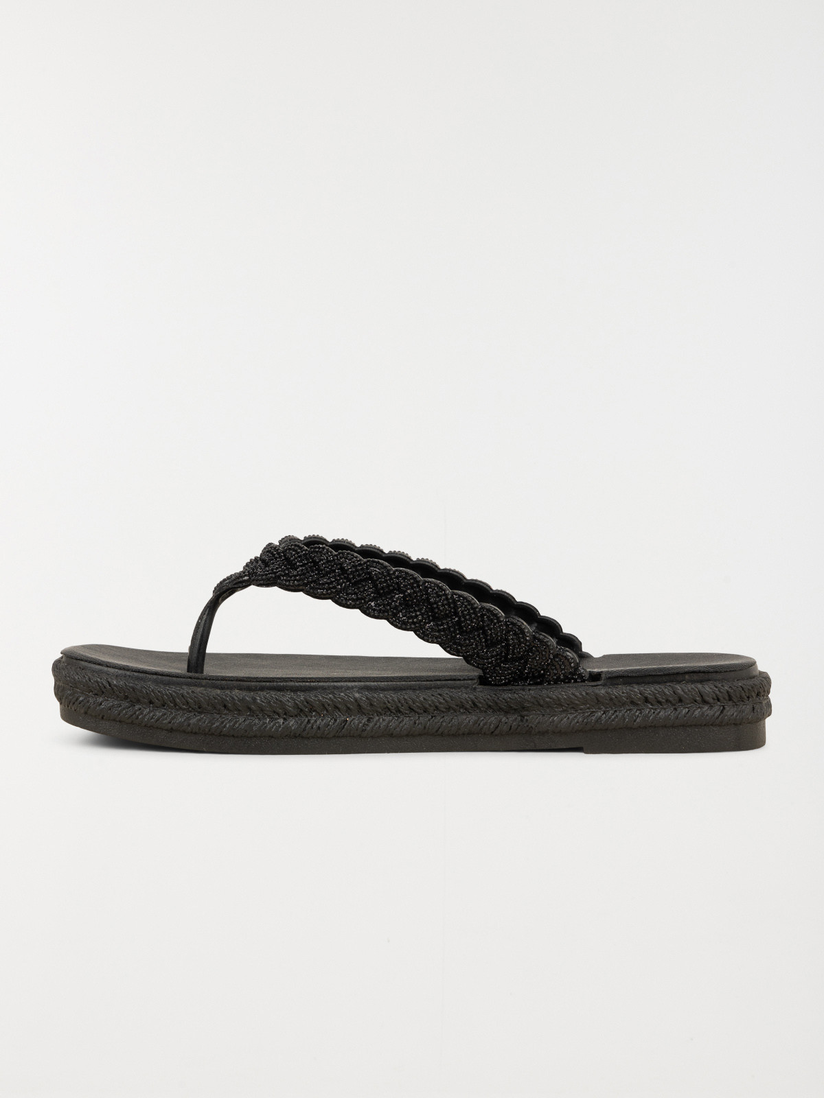 Tong coloris noir femme (36-41)