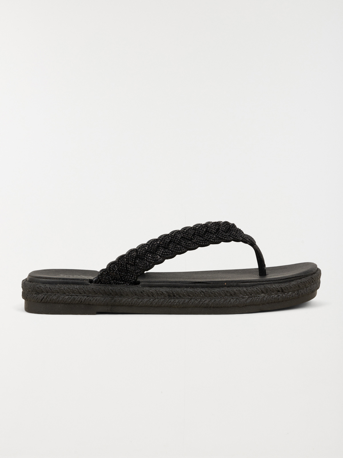Tong coloris noir femme (36-41)