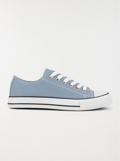 Tennis toile basse femme bleue (36-41)