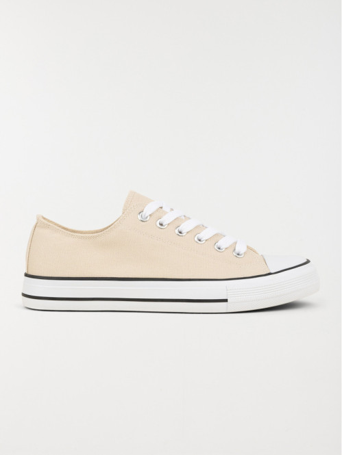 Tennis toile basse femme beige (36-41)