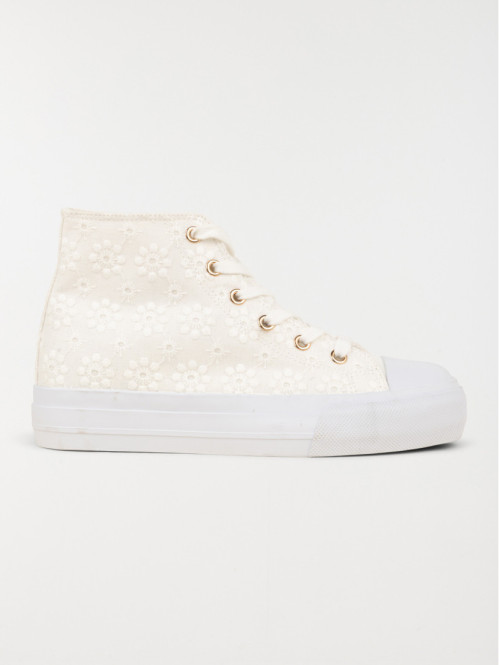 Tennis montante broderie femme (36-41)