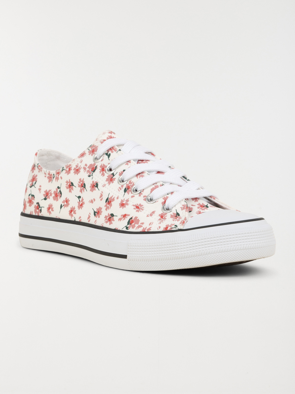 Tennis toile fleuri femme (36-41)