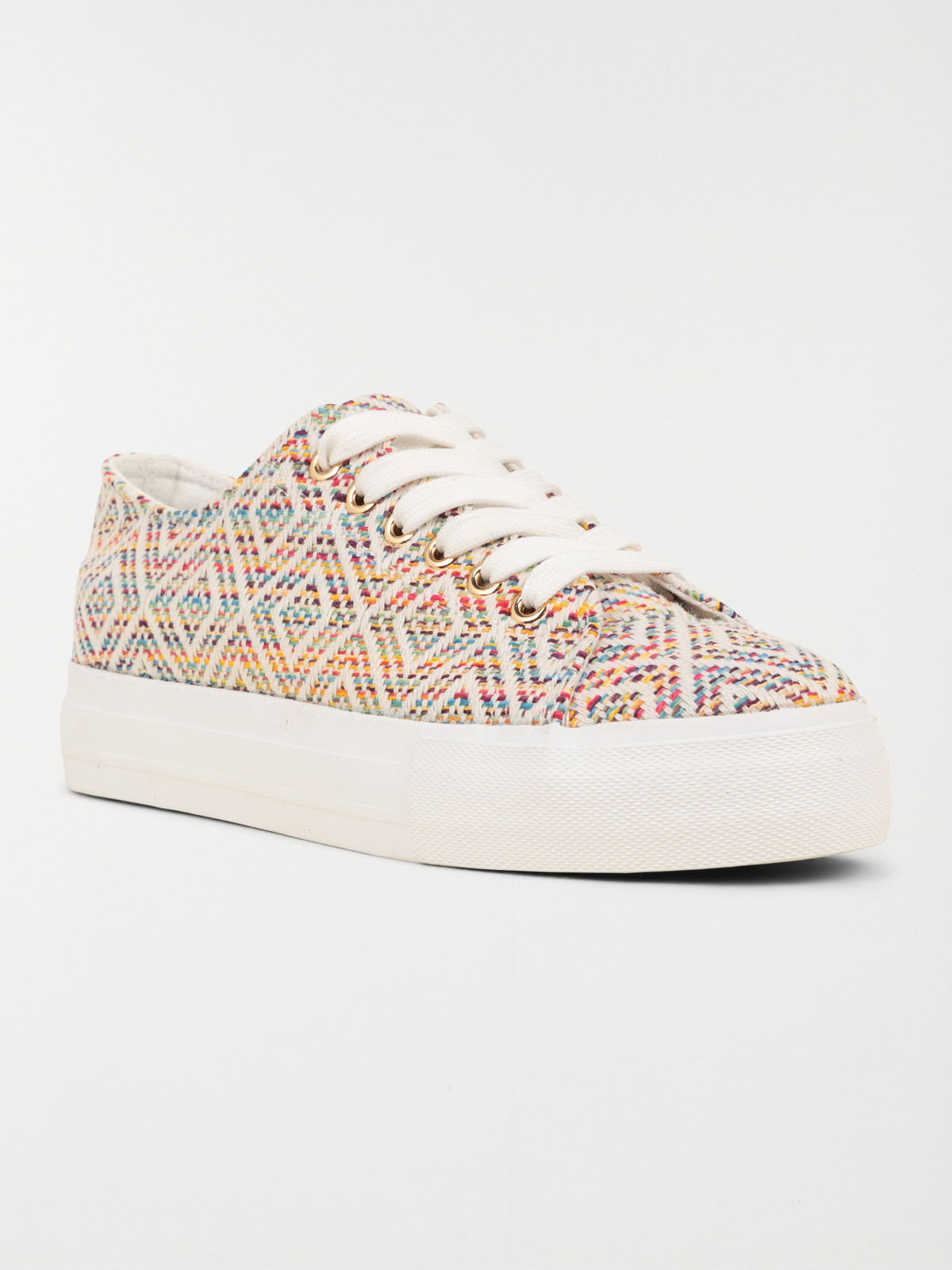 Basket toile multicolore femme (36-41)