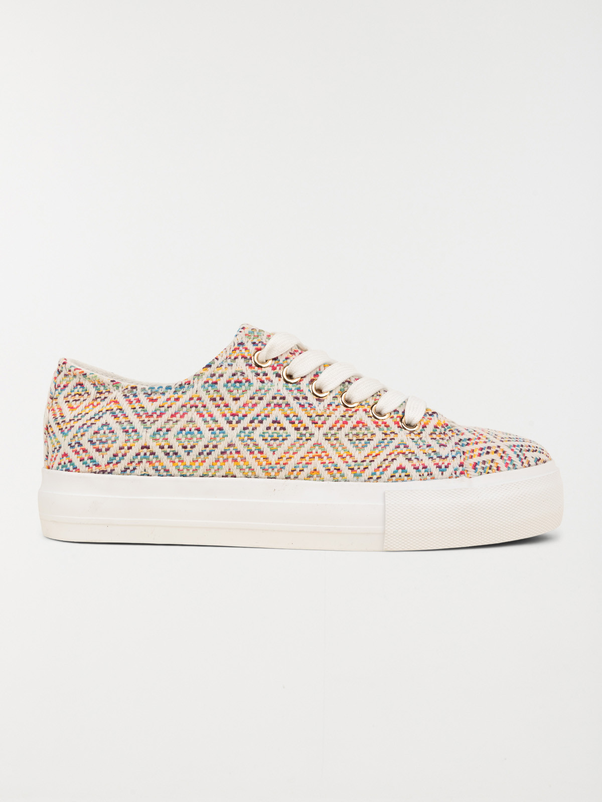 Basket toile multicolore femme (36-41)