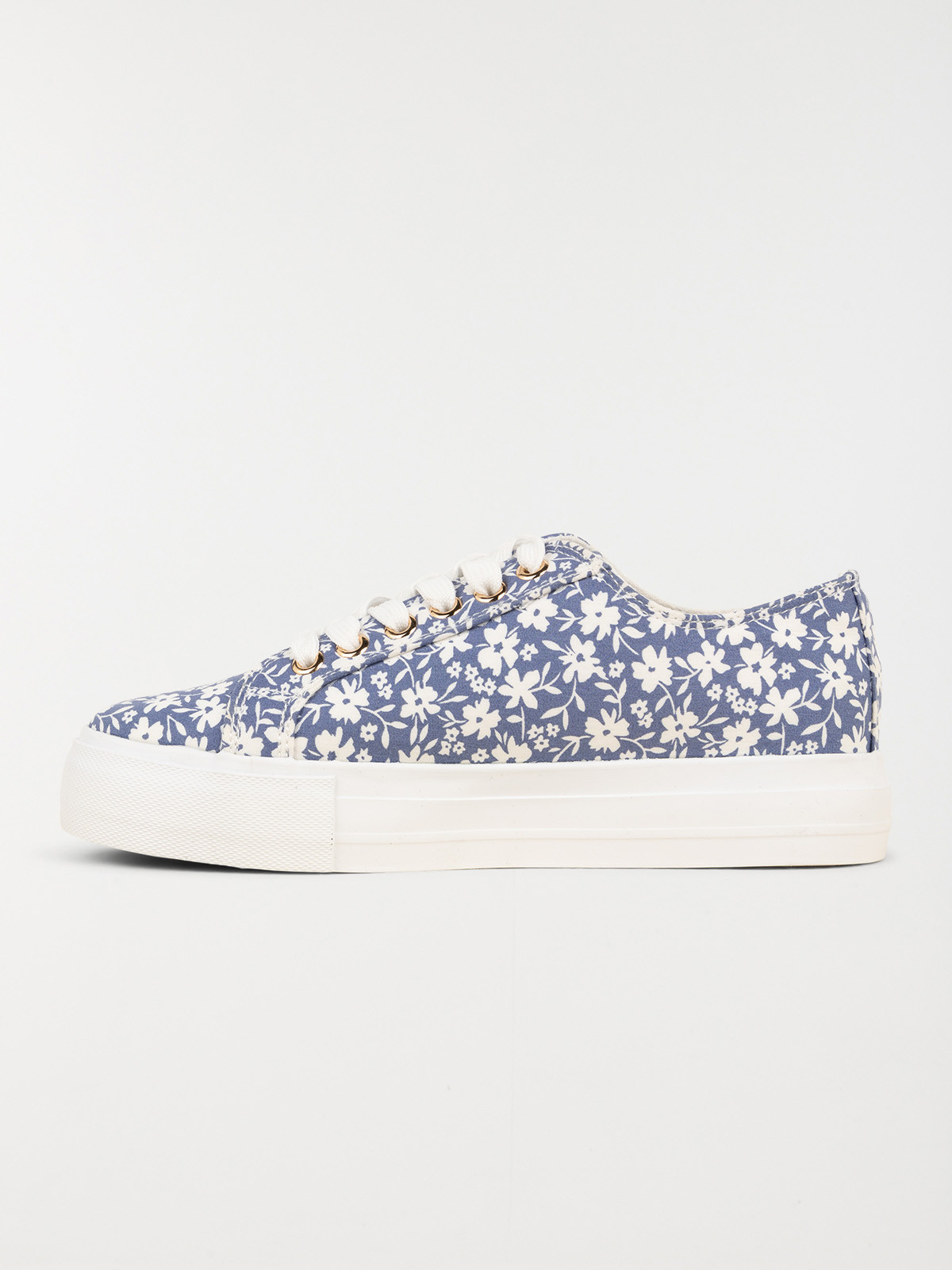Basket toile fleurie femme (36-41)