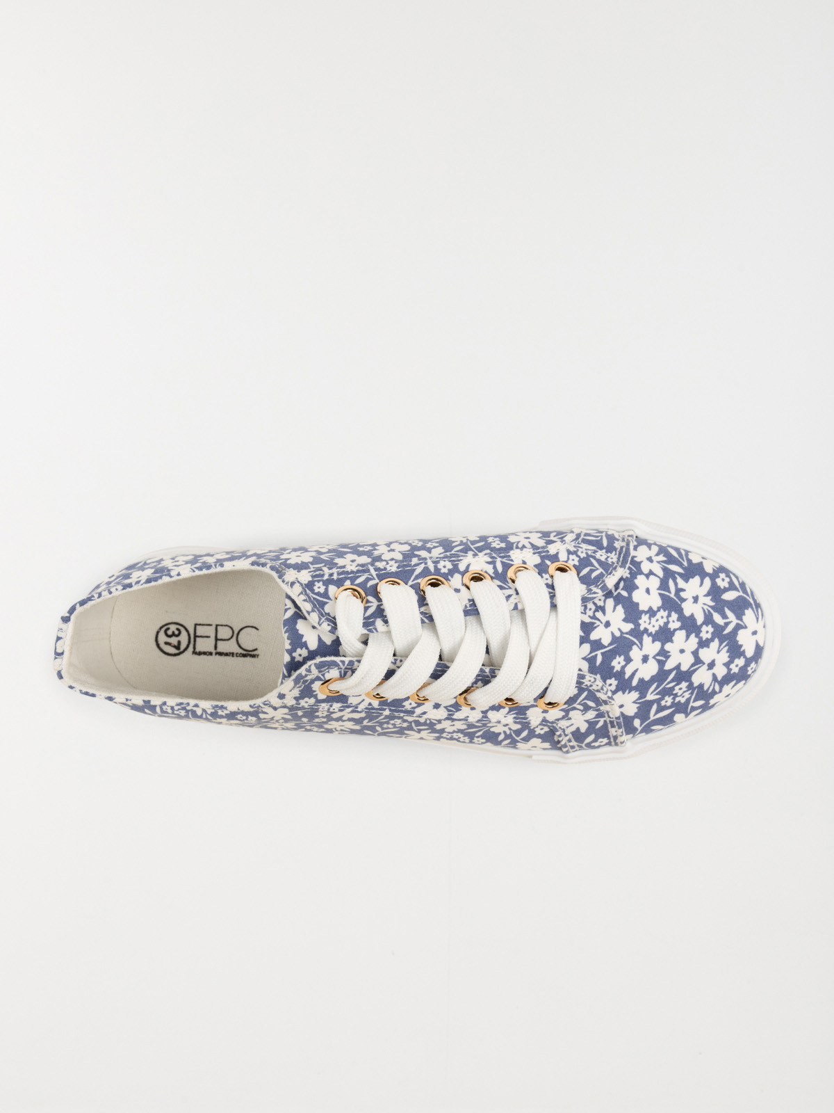 Basket toile fleurie femme (36-41)