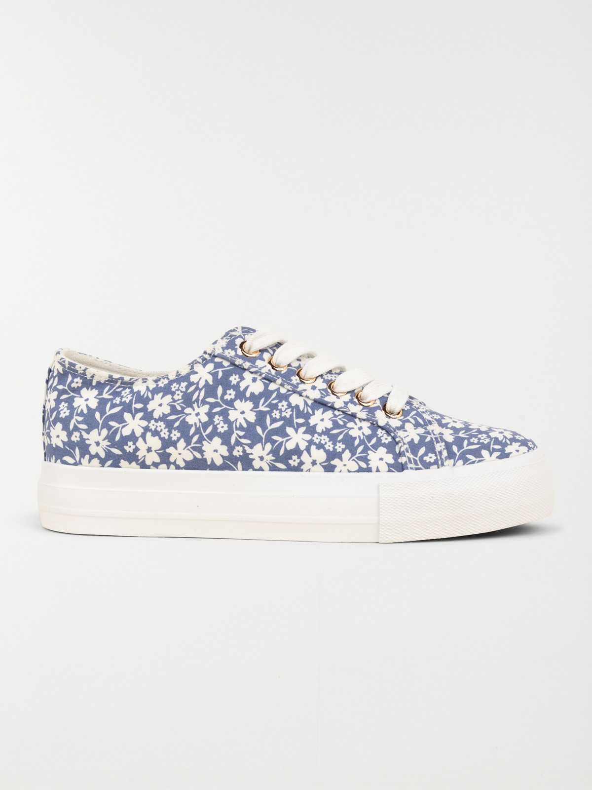 Basket toile fleurie femme (36-41)