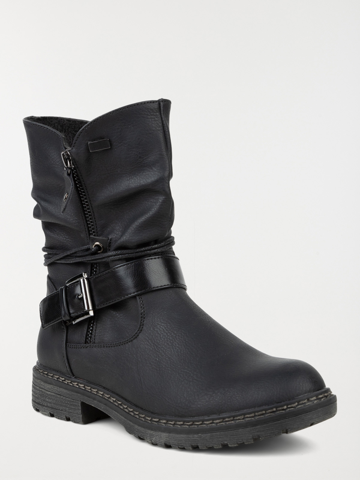 Bottines coloris noir femme (36-41) Bottines coloris noir femme (36-41)