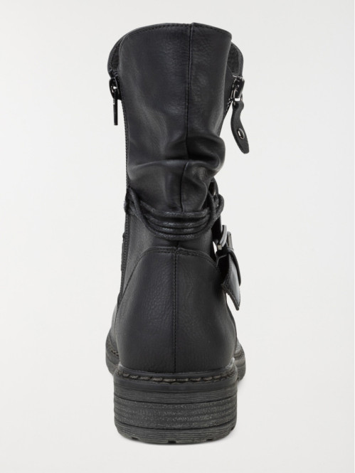 Bottines coloris noir femme (36-41) Bottines coloris noir femme (36-41)