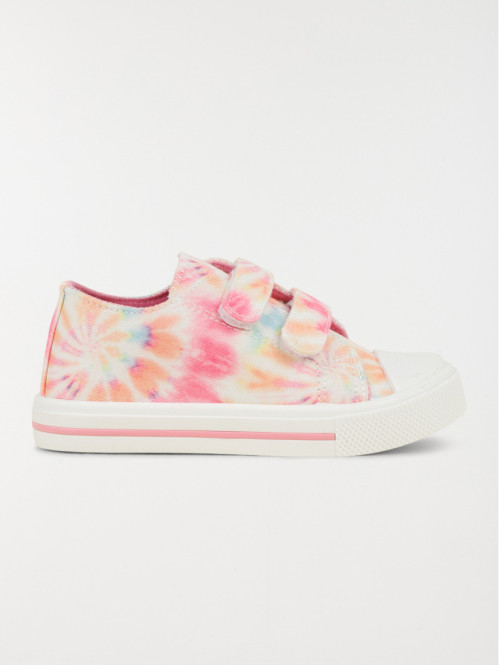 Tennis toile multicolore fille (24-30)