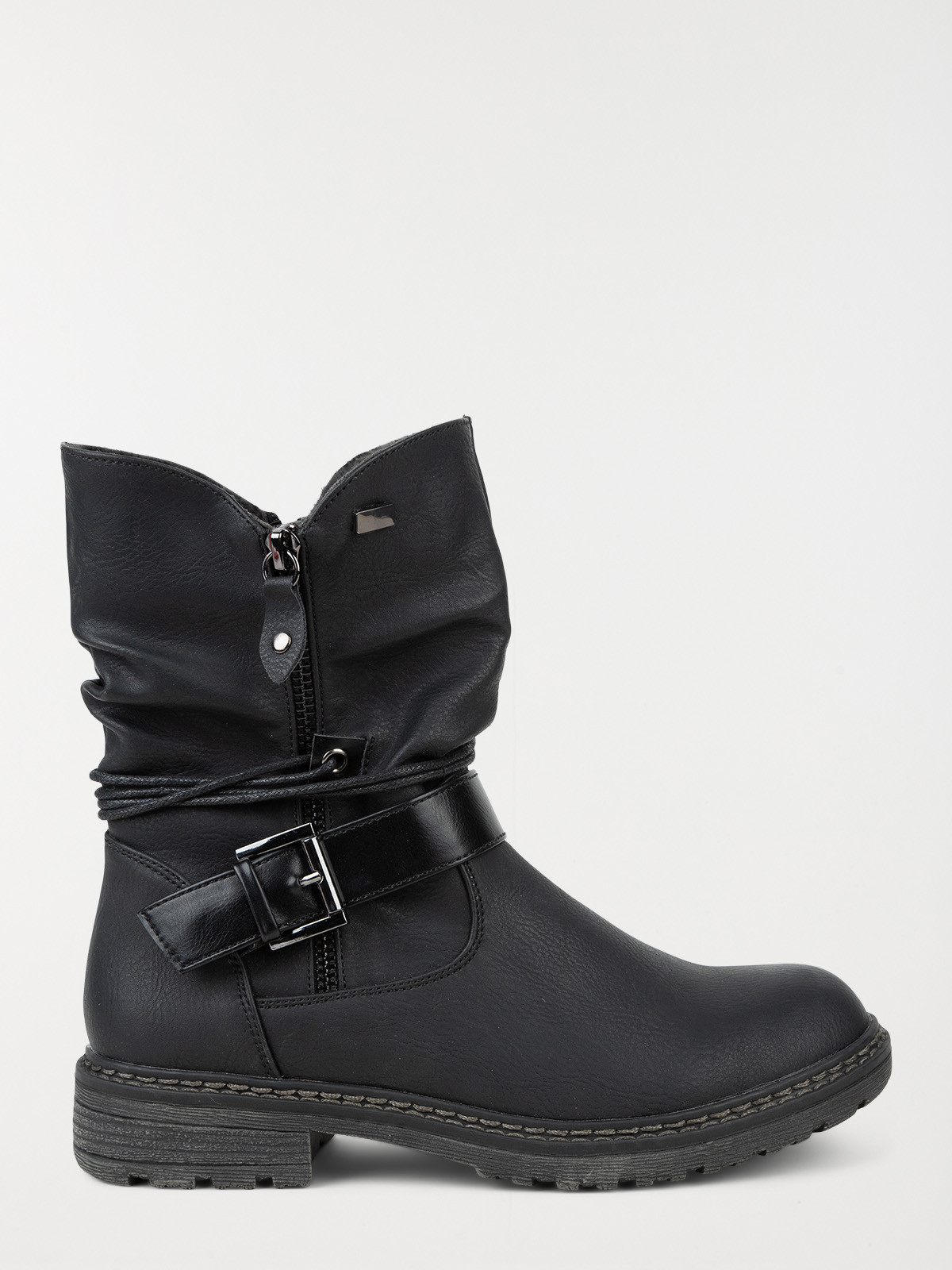Bottines coloris noir femme (36-41)