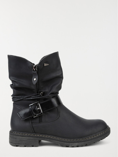 Bottines coloris noir femme (36-41)
