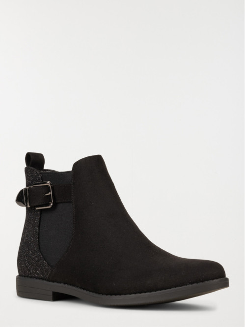 Bottines noires pailletées...