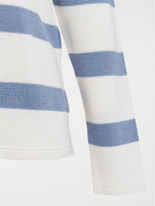 Pull rayé grande taille femme