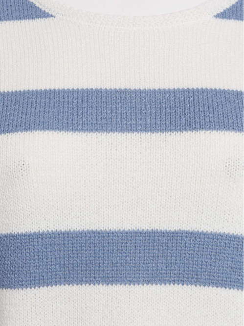 Pull rayé grande taille femme