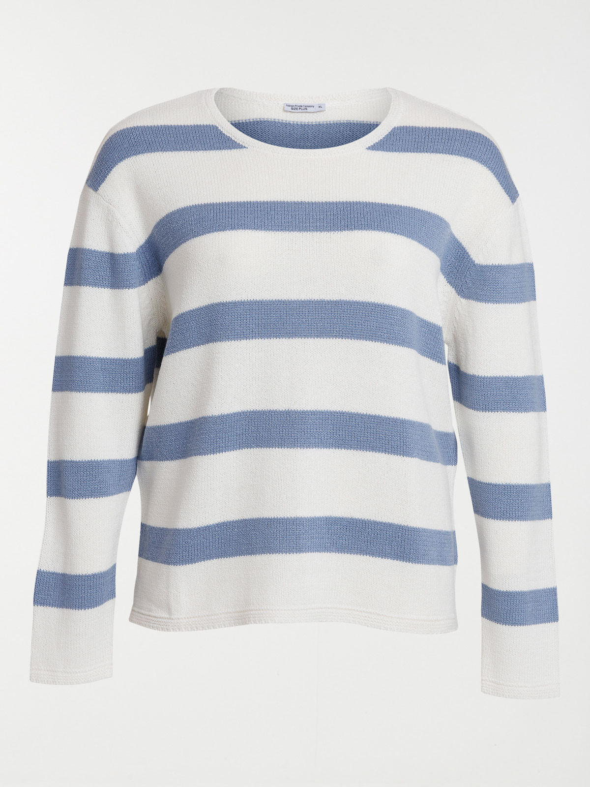 Pull rayé grande taille femme