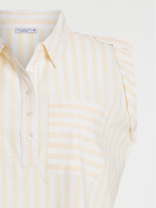 Blouse rayée grande taille...