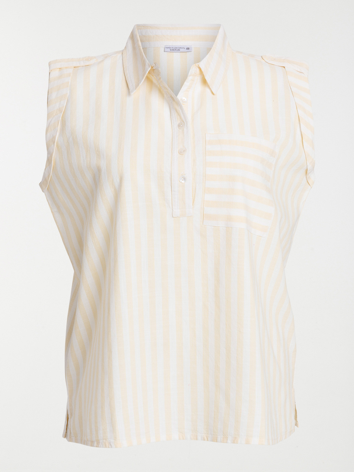 Blouse rayée grande taille femme