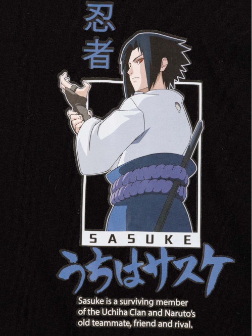 T-shirt Naruto garçon noir...